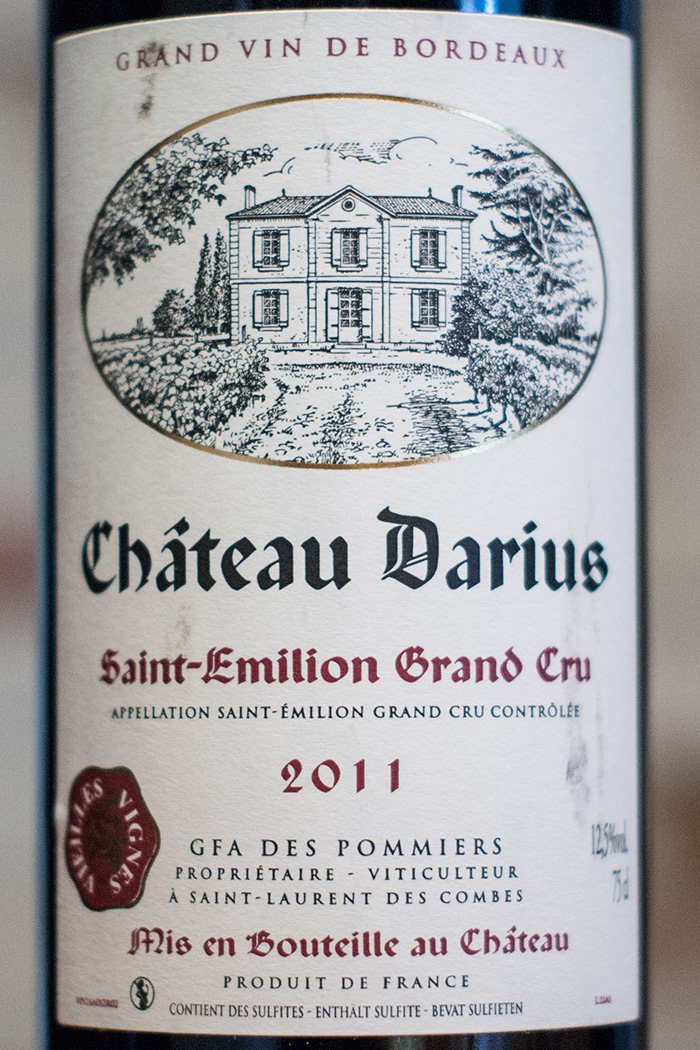 CH DARIUS SAINT-EMILION GCRU