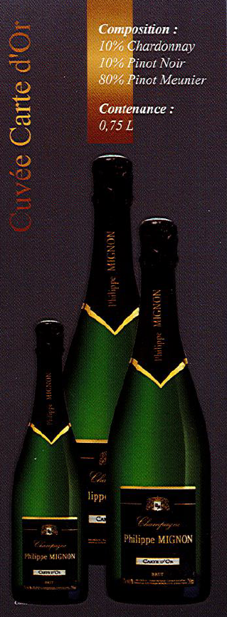 CHAMPAGNE MIGNON CARTE D'OR BRUT